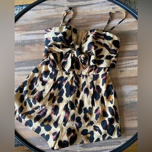 Kittenish Leopard Romper